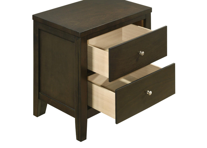 Wilkes 2-drawer Nightstand Bedside Table Dark Cocoa - 224422