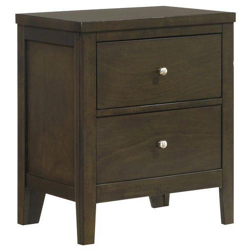Wilkes 2-drawer Nightstand Bedside Table Dark Cocoa - 224422