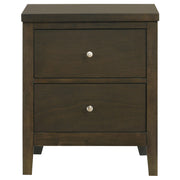 Wilkes 2-drawer Nightstand Bedside Table Dark Cocoa - 224422