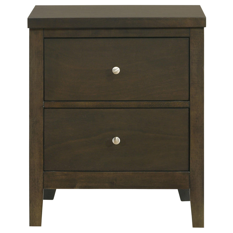 Wilkes 2-drawer Nightstand Bedside Table Dark Cocoa - 224422