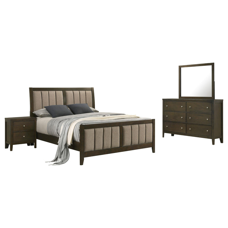 Wilkes 4-piece Queen Bedroom Set Dark Cocoa - 224421Q-S4