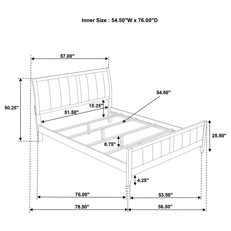 Wilkes 5-piece Full Bedroom Set Dark Cocoa - 224421F-S5