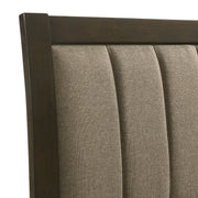 Wilkes 51-inch Upholstered Twin Bed Dark Cocoa - 224421T
