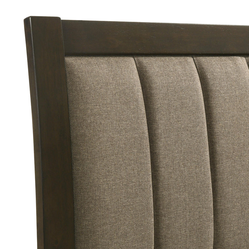 Wilkes 51-inch Upholstered Twin Bed Dark Cocoa - 224421T