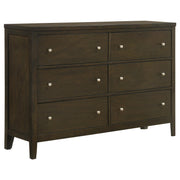 Wilkes 6-drawer Dresser Cabinet Dark Cocoa - 224423