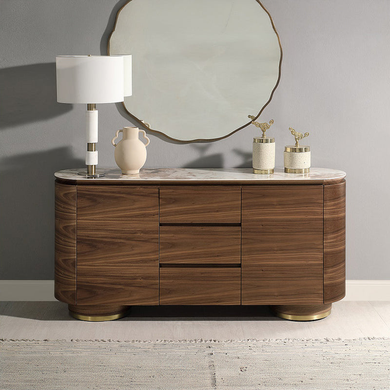 Willene Server W/Ceramic Top - DN03148