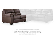 WillowBend Umber Left-Arm Facing Loveseat - PC2770555