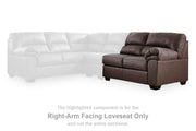 WillowBend Umber Right-Arm Facing Loveseat - PC2770556