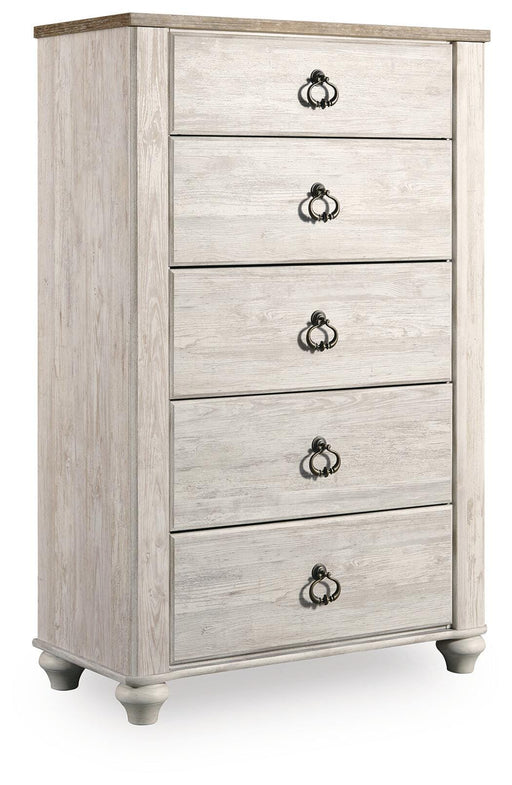 Willowton Queen Sleigh Bed, Chest and Nightstand - B267B77