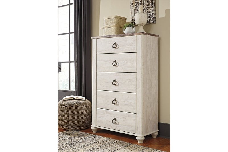 Willowton Two - tone Chest of Drawers - DMV FurnitureChest