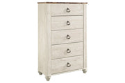 Willowton Two - tone Chest of Drawers - DMV FurnitureChest