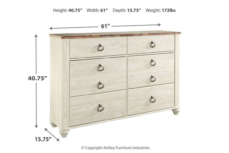 Willowton Two - tone Dresser - DMV FurnitureDresser