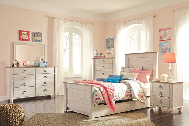Willowton Two - tone Nightstand - DMV FurnitureNightstand