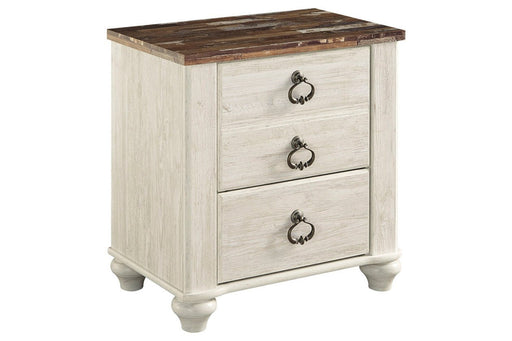 Willowton Two - tone Nightstand - DMV FurnitureNightstand