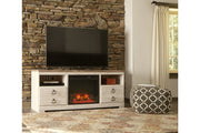 Willowton Whitewash 64" TV Stand - DMV FurnitureEntertainment Center
