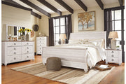 Willowton Whitewash Bedroom Mirror - DMV FurnitureMirror