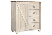 Willowton Whitewash Dressing Chest - DMV FurnitureChest