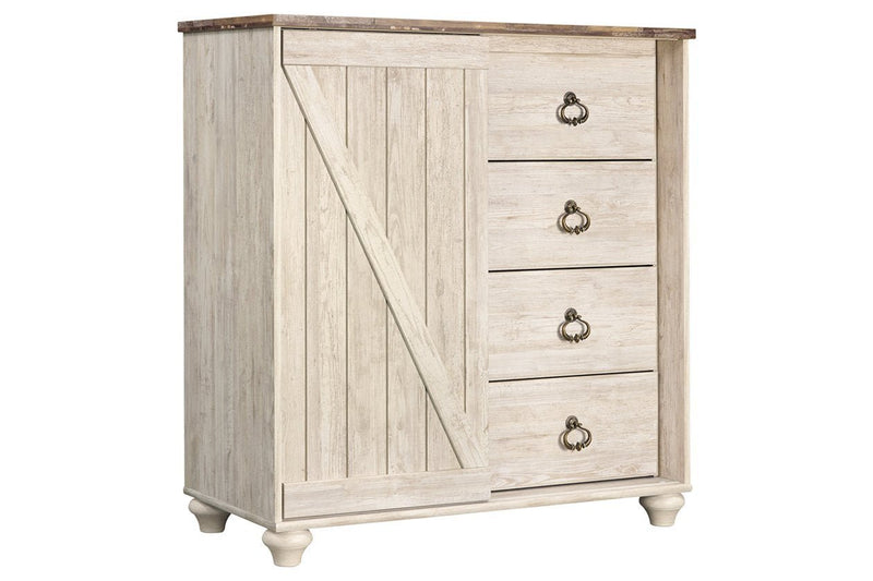Willowton Whitewash Dressing Chest - DMV FurnitureChest