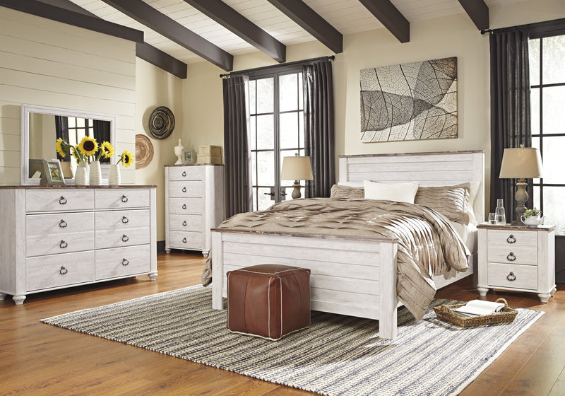 Willowton Whitewash Panel Bedroom Set - DMV FurnitureBedroom Set