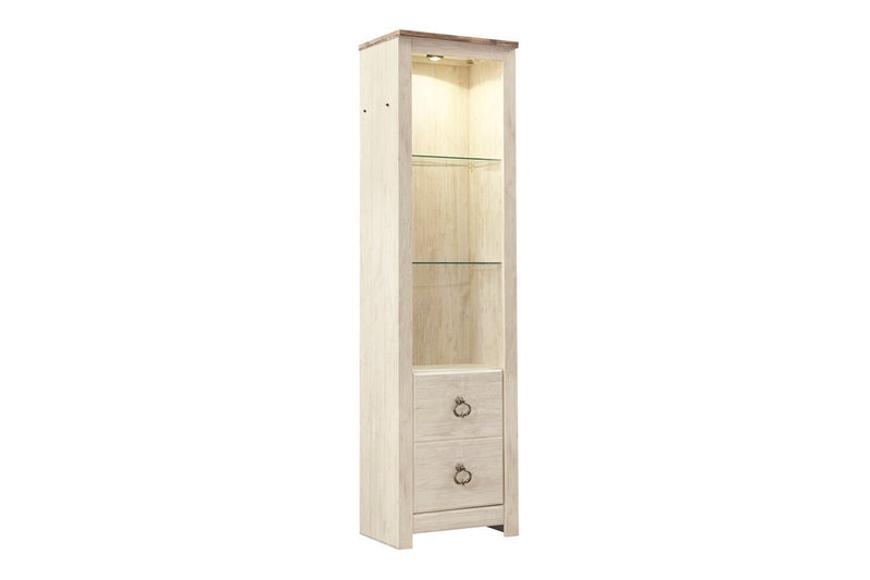 Willowton Whitewash Pier - DMV FurnitureEntertainment Center