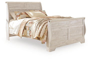 Willowton Whitewash Queen Sleigh Bed - B267B29