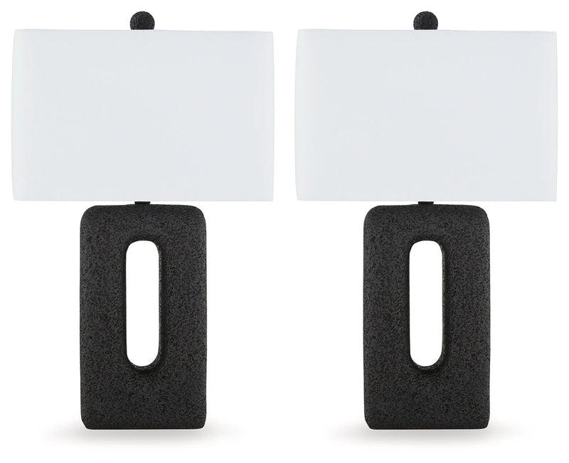 Wimmings Black Table Lamp (Set of 2) - L243654