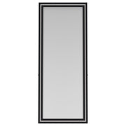 Windrose 28 x 67 Inch Tempered LED Standing Mirror Black - 960962