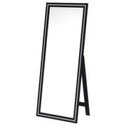 Windrose 28 x 67 Inch Tempered LED Standing Mirror Black - 960962