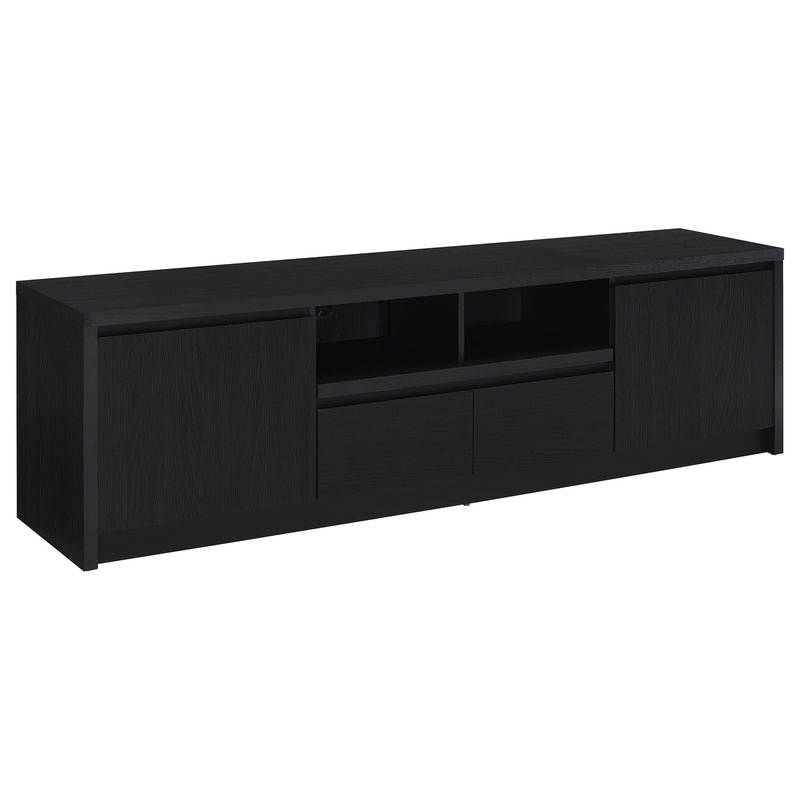 Winfield 3-piece Entertainment Center 78-inch TV Stand Black - 706223-SET