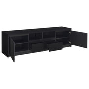 Winfield 3-piece Entertainment Center 78-inch TV Stand Black - 706223-SET