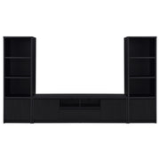 Winfield 3-shelf Media Tower Entertainment Pier Black - 706224