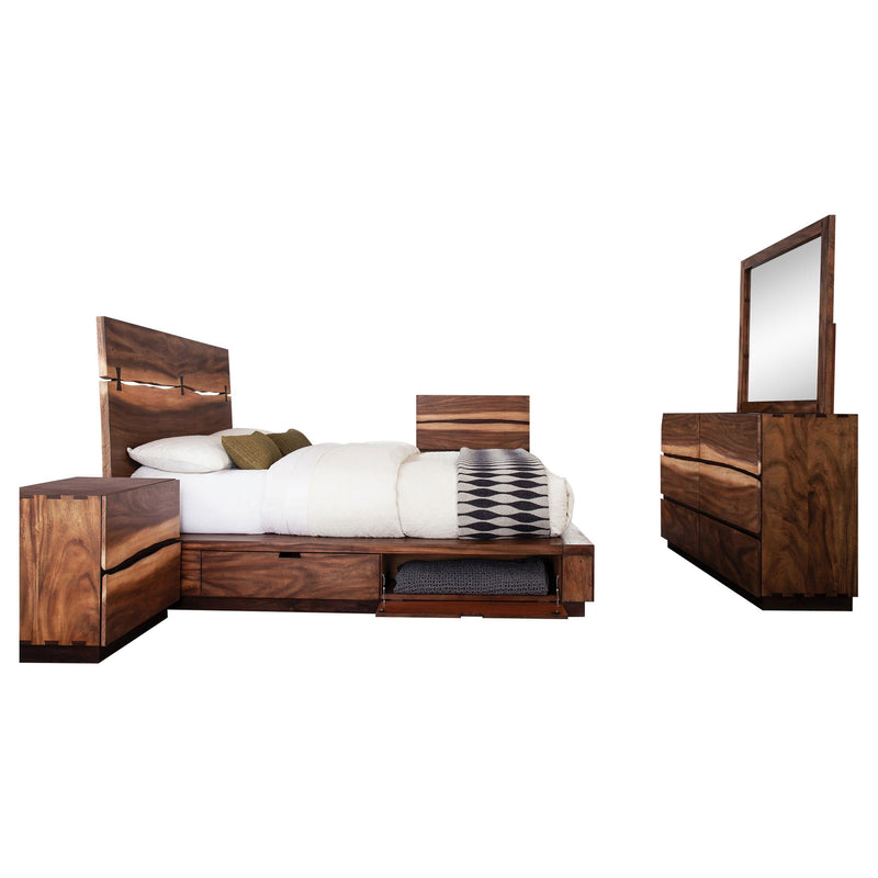 Winslow 5-piece Queen Bedroom Set Smokey Walnut - 223250SQ-S5