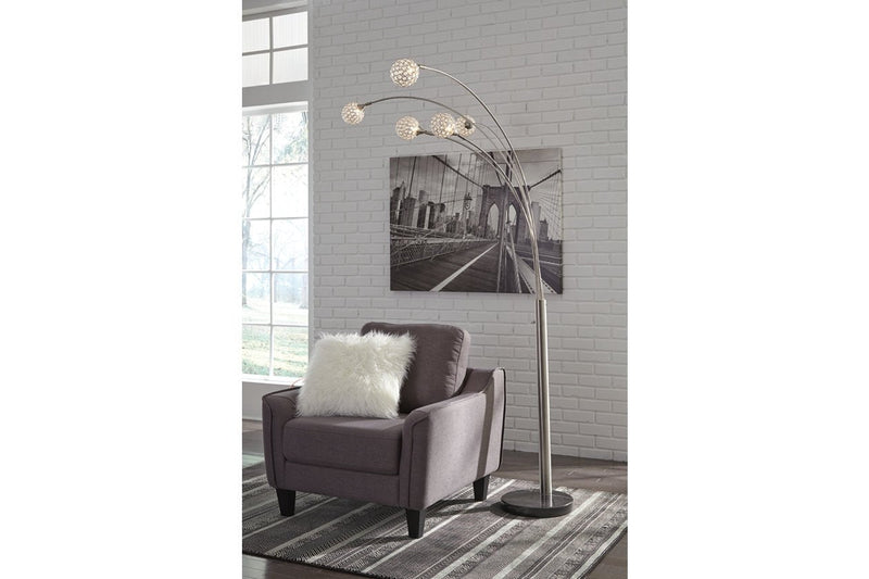 Winter Silver Finish Arc Lamp - DMV FurnitureFloor Lamps