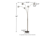 Winter Silver Finish Arc Lamp - DMV FurnitureFloor Lamps