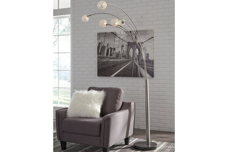 Winter Silver Finish Arc Lamp - DMV FurnitureFloor Lamps