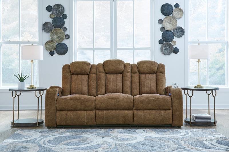 Wolfridge Sofa, Loveseat and Recliner in Brindle - PKG015543