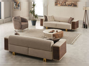 Wolker Convertible Loveseat in Light Brown - 200-SIM-WOL-GIRNE03-2