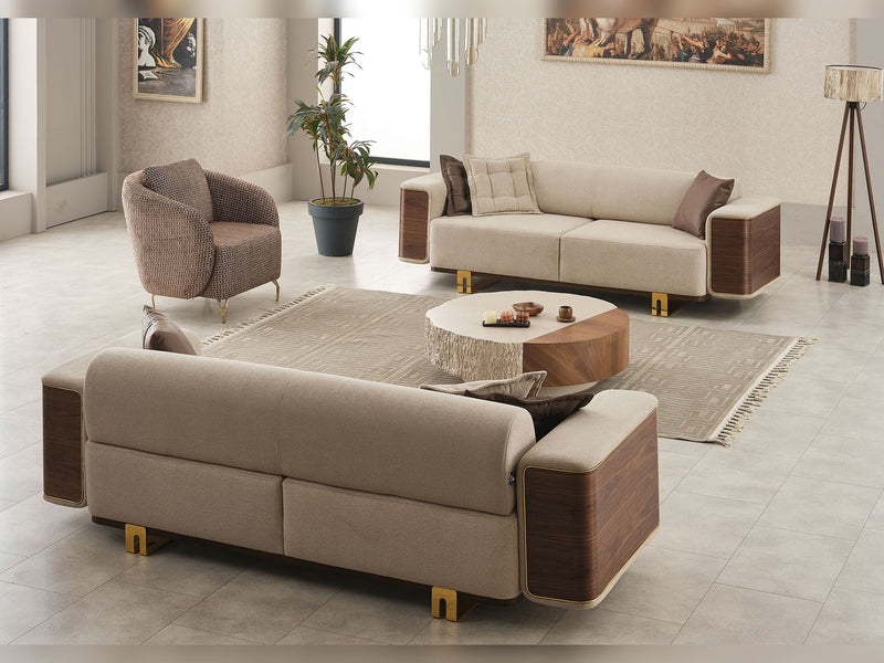 Wolker Convertible Loveseat in Light Brown - 200-SIM-WOL-GIRNE03-2