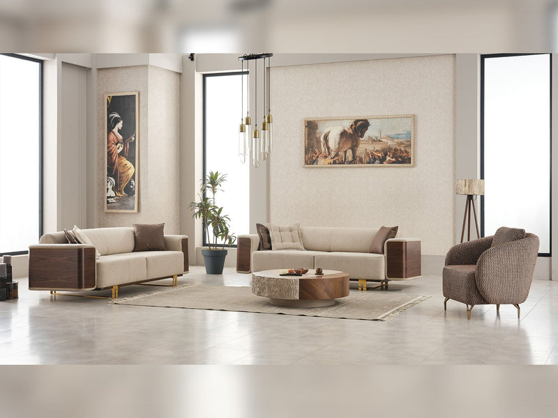 Wolker Convertible Loveseat in Light Brown - 200-SIM-WOL-GIRNE03-2