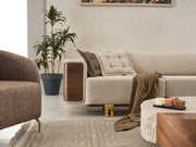 Wolker Convertible Loveseat in Light Brown - 200-SIM-WOL-GIRNE03-2