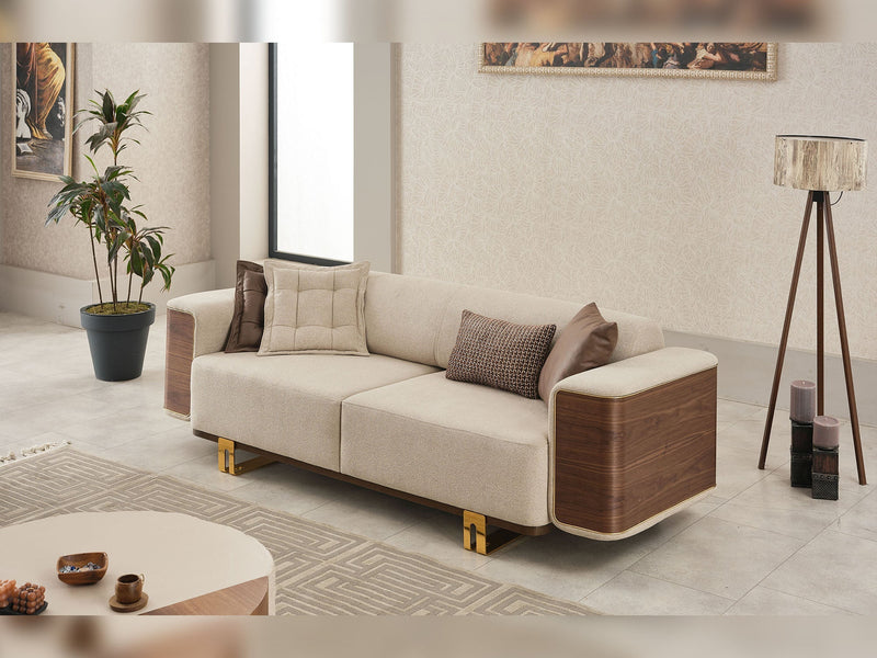Wolker Convertible Sofa in Light Brown - 200-SIM-WOL-GIRNE03-3