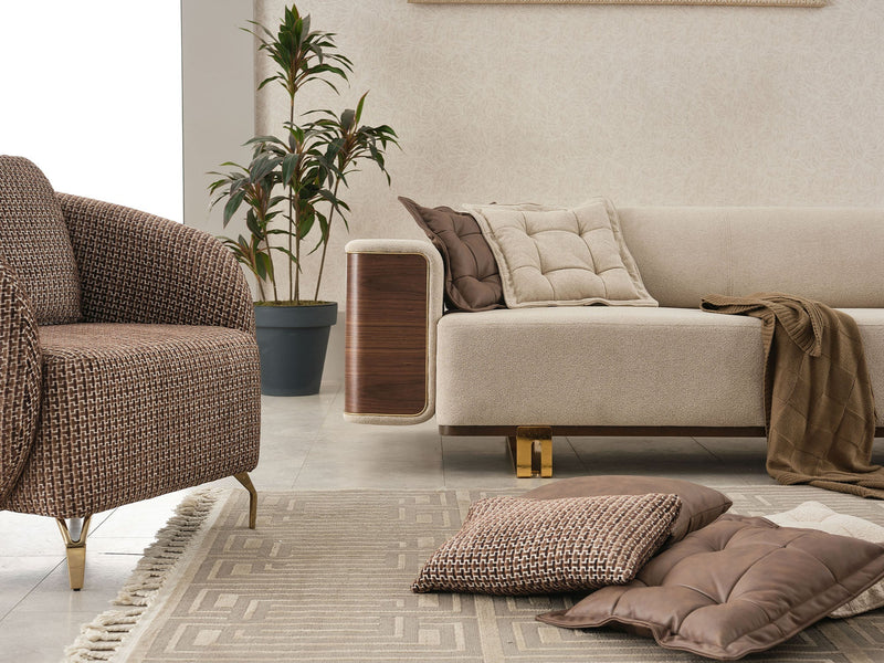 Wolker Convertible Sofa in Light Brown - 200-SIM-WOL-GIRNE03-3