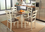 Woodanville Cream - Brown Drop Leaf Dinette Set - DMV FurnitureDining Room Set