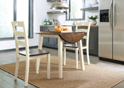 Woodanville Cream/Brown 3 - Piece Drop Leaf Dining Set - DMV FurnitureDining Room Set