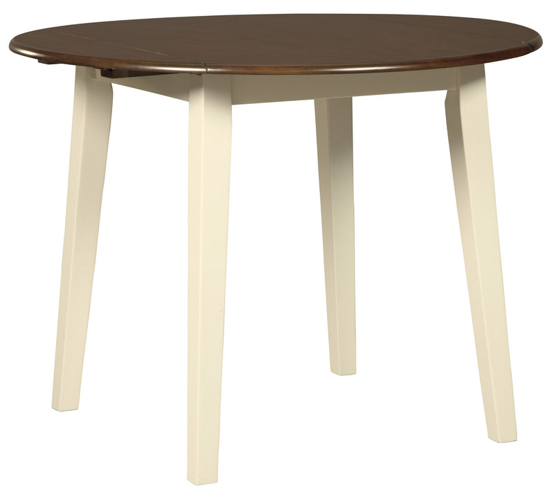 Woodanville Cream/Brown 5 - Piece Drop Leaf Dining Set - DMV FurnitureDining Room Set