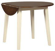 Woodanville Cream/Brown 5 - Piece Drop Leaf Dining Set - DMV FurnitureDining Room Set