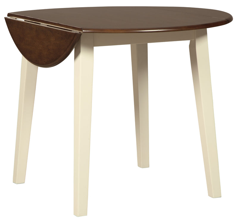 Woodanville Cream/Brown 5 - Piece Drop Leaf Dining Set - DMV FurnitureDining Room Set