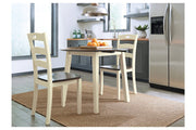 Woodanville Cream/Brown Dining Drop Leaf Table - DMV FurnitureDining Table