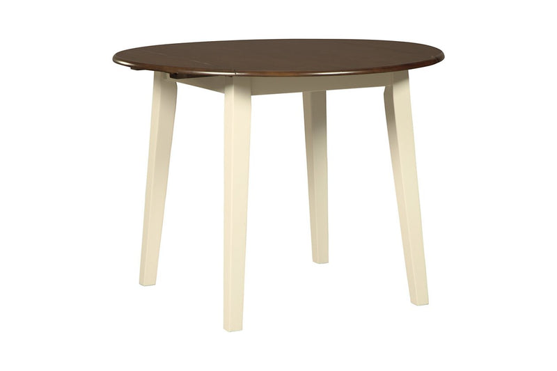 Woodanville Cream/Brown Dining Drop Leaf Table - DMV FurnitureDining Table