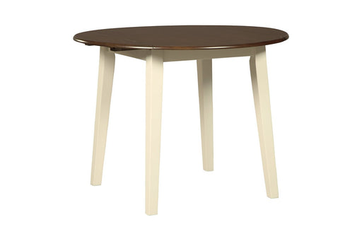 Woodanville Cream/Brown Dining Drop Leaf Table - DMV FurnitureDining Table